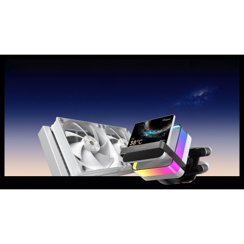 Готовая СВО Ocypus Sigma L24 Pro (SIGMA-L24-WH2ANWL00P-GL) White купить в Украине: Киев, Днепр, Харьков, Одесса  | Проверка совместимости, низкая цена, отзывы, характеристики от TELEMART фото