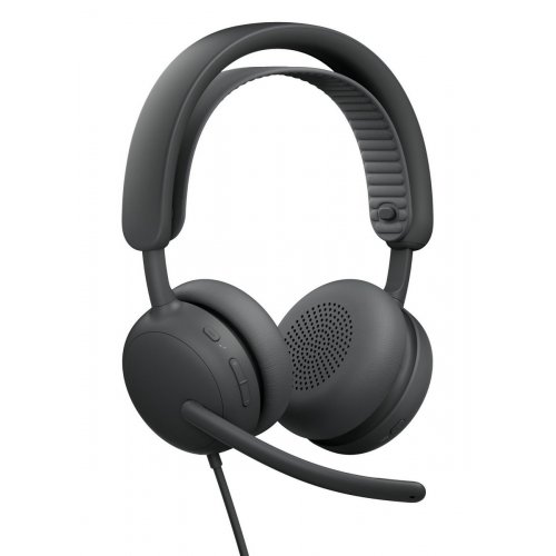 Наушники Logitech Zone Wired 2 (981-001619) Graphite купить в Украине: Киев, Днепр, Харьков, Одесса  | Низкая цена, отзывы, характеристики от TELEMART фото