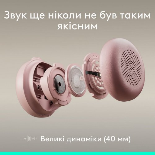 Наушники Logitech Zone Wired 2 (981-001620) Rose купить в Украине: Киев, Днепр, Харьков, Одесса  | Низкая цена, отзывы, характеристики от TELEMART фото