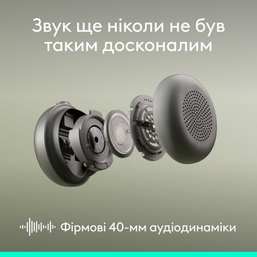 Навушники Logitech Zone Wireless 2 ES (981-001503) Graphite купити в Україні: Київ, Львів, Хмельницький, Тернопіль, Івано-Франківськ | Низька ціна, відгуки, характеристики від TELEMART фото
