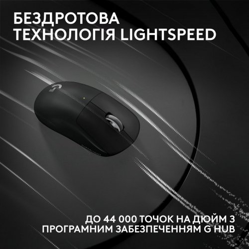 Мышка Logitech G Pro X Superlight 2c Wireless (910-007531) Black купить в Украине: Киев, Днепр, Харьков, Одесса  | Низкая цена, отзывы, характеристики от TELEMART фото