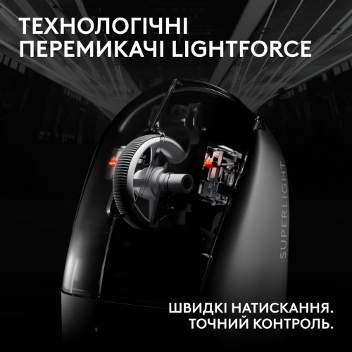 Мышка Logitech G Pro X Superlight 2c Wireless (910-007538) White купить в Украине: Киев, Днепр, Харьков, Одесса  | Низкая цена, отзывы, характеристики от TELEMART фото