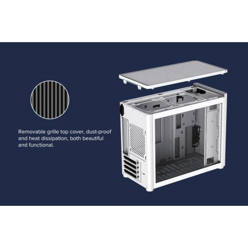 Корпус GAMEMAX Spark Tempered Glass без БП Full White купить в Украине: Киев, Днепр, Харьков, Одесса  | Проверка совместимости, низкая цена, отзывы, характеристики от TELEMART фото