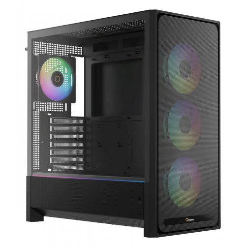 Корпус Ocypus Delta C70 ARGB Tempered Glass без БЖ (DELTA-C70-BKG400XX-GL) Black купити в Україні: Київ, Львів, Хмельницький, Тернопіль, Івано-Франківськ | Перевірка сумісності, низька ціна, відгуки, характеристики від TELEMART фото