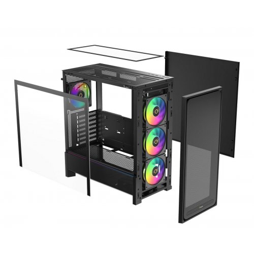 Корпус Ocypus Delta C70 ARGB Tempered Glass без БЖ (DELTA-C70-BKG400XX-GL) Black купити в Україні: Київ, Львів, Хмельницький, Тернопіль, Івано-Франківськ | Перевірка сумісності, низька ціна, відгуки, характеристики від TELEMART фото