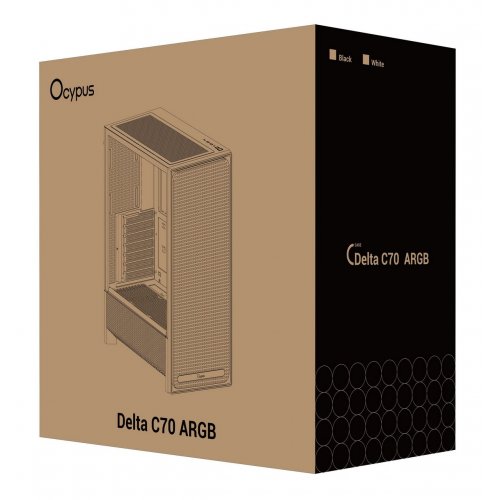 Корпус Ocypus Delta C70 ARGB Tempered Glass без БЖ (DELTA-C70-WHG400XX-GL) White купити в Україні: Київ, Львів, Хмельницький, Тернопіль, Івано-Франківськ | Перевірка сумісності, низька ціна, відгуки, характеристики від TELEMART фото