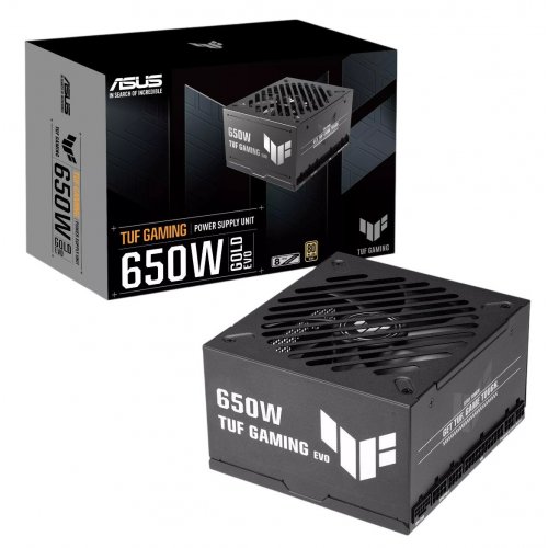 Блок живлення Asus TUF Gaming 650W Gold EVO (90YE00SC-B0NA00) купити в Україні: Київ, Львів, Хмельницький, Тернопіль, Івано-Франківськ | Перевірка сумісності, низька ціна, відгуки, характеристики від TELEMART фото