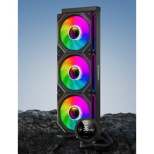 Уцінка готова сво GAMEMAX IceBurg 360 Digital Black (Розкрита упаковка, 855154) купити в Україні: Київ, Львів, Хмельницький, Тернопіль, Івано-Франківськ | Перевірка сумісності, низька ціна, відгуки, характеристики від TELEMART фото