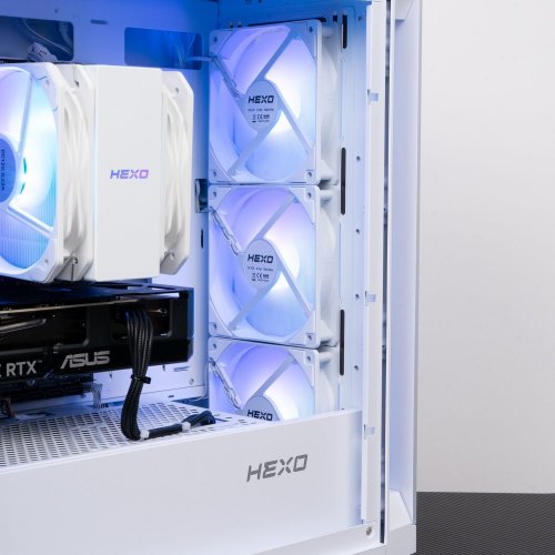 Компьютер HEXO Gaming TwinFront Pro+ (HGP-B850TF7700N5060-D532S1TWH) White купить в Украине: Киев, Днепр, Харьков, Одесса  | Низкая цена, отзывы, характеристики от TELEMART фото