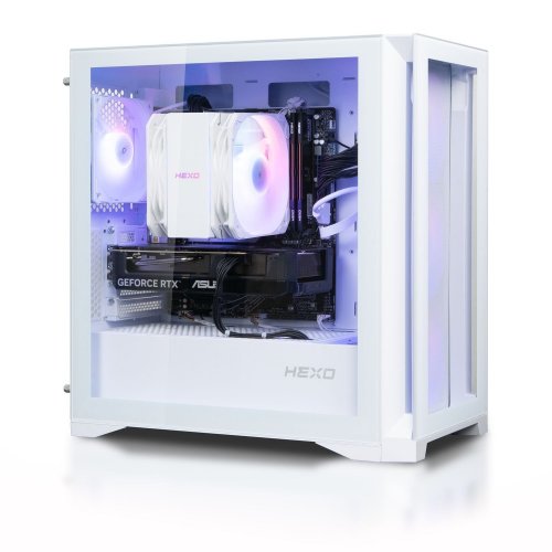Компьютер HEXO Gaming TwinFront Pro+ (HGP-TF7700N5060-D532S1TWH) White купить в Украине: Киев, Днепр, Харьков, Одесса  | Низкая цена, отзывы, характеристики от TELEMART фото
