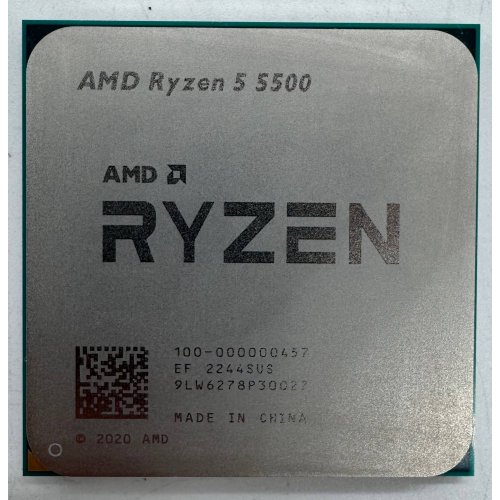Процесор AMD Ryzen 5 5500 3.6(4.2)GHz 16MB sAM4 Tray (100-000000457) (Відновлено продавцем, 855372) купити в Україні: Київ, Львів, Хмельницький, Тернопіль, Івано-Франківськ | Перевірка сумісності, низька ціна, відгуки, характеристики від TELEMART фото