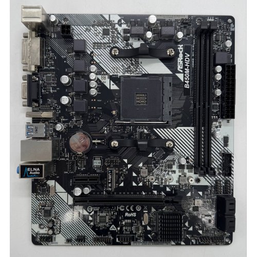 Материнська плата AsRock B450M-HDV R4.0 (sAM4, AMD B450) (Відновлено продавцем, 855373) купити в Україні: Київ, Львів, Хмельницький, Тернопіль, Івано-Франківськ | Перевірка сумісності, низька ціна, відгуки, характеристики від TELEMART фото
