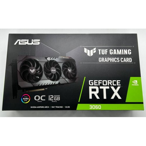 Видеокарта Asus TUF GeForce RTX 3060 Gaming OC 12288MB (TUF-RTX3060-O12G-V2-GAMING) (Восстановлено продавцом, 855399) купить в Украине: Киев, Днепр, Харьков, Одесса  | Проверка совместимости, низкая цена, отзывы, характеристики от TELEMART фото