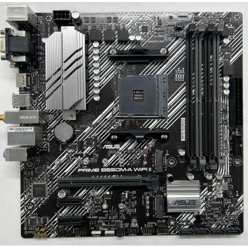 Материнська плата Asus PRIME B550M-A II WIFI (sAM4, AMD B550) (Відновлено продавцем, 855401) купити в Україні: Київ, Львів, Хмельницький, Тернопіль, Івано-Франківськ | Перевірка сумісності, низька ціна, відгуки, характеристики від TELEMART фото