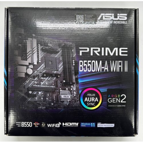 Материнська плата Asus PRIME B550M-A II WIFI (sAM4, AMD B550) (Відновлено продавцем, 855402) купити в Україні: Київ, Львів, Хмельницький, Тернопіль, Івано-Франківськ | Перевірка сумісності, низька ціна, відгуки, характеристики від TELEMART фото