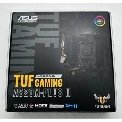 Материнская плата Asus TUF GAMING A520M-PLUS II (sAM4, A520) (Восстановлено продавцом, 855403) купить в Украине: Киев, Днепр, Харьков, Одесса  | Проверка совместимости, низкая цена, отзывы, характеристики от TELEMART фото
