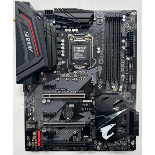 Материнская плата Gigabyte Z370 AORUS ULTRA GAMING WIFI (s1151-V2, Intel Z370) (Восстановлено продавцом, 855404) купить в Украине: Киев, Днепр, Харьков, Одесса  | Проверка совместимости, низкая цена, отзывы, характеристики от TELEMART фото
