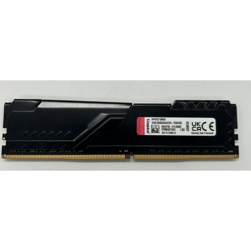 Озп Kingston DDR4 8GB 3200Mhz FURY Beast Black (KF432C16BB/8) (Відновлено продавцем, 855432) купити в Україні: Київ, Львів, Хмельницький, Тернопіль, Івано-Франківськ | Перевірка сумісності, низька ціна, відгуки, характеристики від TELEMART фото