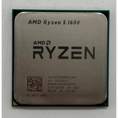 Процессор AMD Ryzen 5 1600 3.2(3.6)GHz sAM4 Tray (YD1600BBAE) (Восстановлено продавцом, 855436) купить в Украине: Киев, Днепр, Харьков, Одесса  | Проверка совместимости, низкая цена, отзывы, характеристики от TELEMART фото