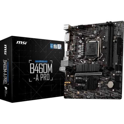 Материнская плата MSI B460M-A PRO (s1200, Intel B460) (Восстановлено продавцом, 855506) купить в Украине: Киев, Днепр, Харьков, Одесса  | Проверка совместимости, низкая цена, отзывы, характеристики от TELEMART фото