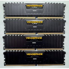 Озу Corsair DDR4 32GB (4x8GB) 2400Mhz Vengeance LPX Black (CMK32GX4M4A2400C14) (Восстановлено продавцом, 855591)
