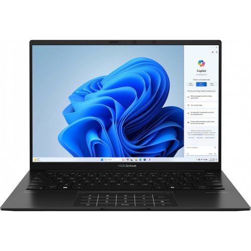 Ноутбук Asus Zenbook 14 OLED UM3406GA-QD049 (90NB17R1-M009X0) Jade Black купить в Украине: Киев, Днепр, Харьков, Одесса  | Низкая цена, отзывы, характеристики от TELEMART фото