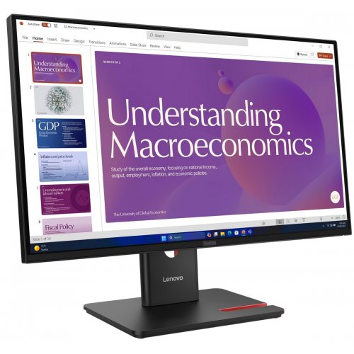 Монитор Lenovo 23.8" ThinkVision T24D-40 (64B9GAT1UA) Black купить в Украине: Киев, Днепр, Харьков, Одесса  | Низкая цена, отзывы, характеристики от TELEMART фото