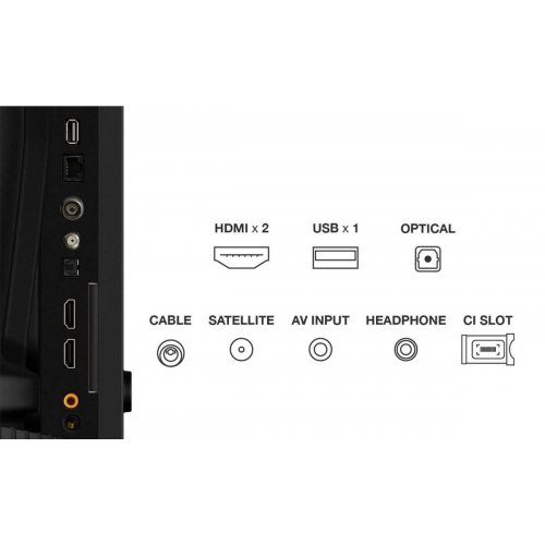 Телевизор TCL 40" 40V5C Black купить в Украине: Киев, Днепр, Харьков, Одесса  | Низкая цена, отзывы, характеристики от TELEMART фото