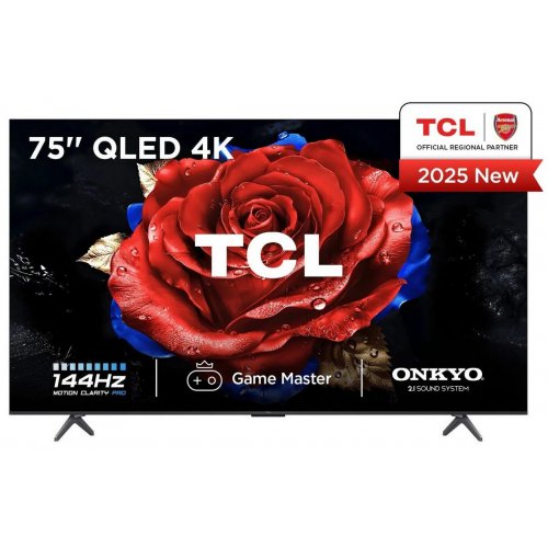 Телевизор TCL 75" 75T8C Black купить в Украине: Киев, Днепр, Харьков, Одесса  | Низкая цена, отзывы, характеристики от TELEMART фото
