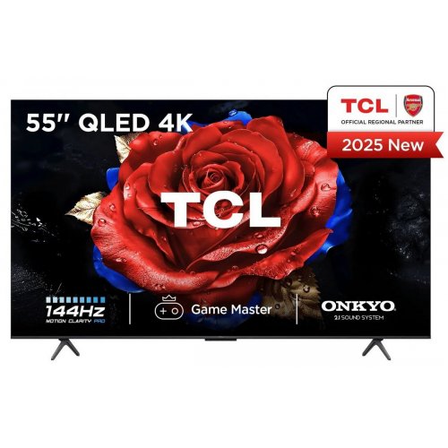 Телевизор TCL 55" 55T8C Black купить в Украине: Киев, Днепр, Харьков, Одесса  | Низкая цена, отзывы, характеристики от TELEMART фото
