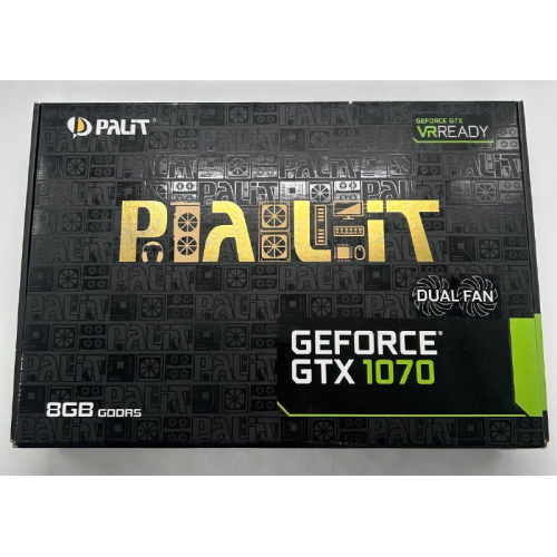 Відеокарта Palit GeForce GTX 1070 Dual 8192MB (NE51070015P2-1043D) (Відновлено продавцем, 855624) купити в Україні: Київ, Львів, Хмельницький, Тернопіль, Івано-Франківськ | Перевірка сумісності, низька ціна, відгуки, характеристики від TELEMART фото