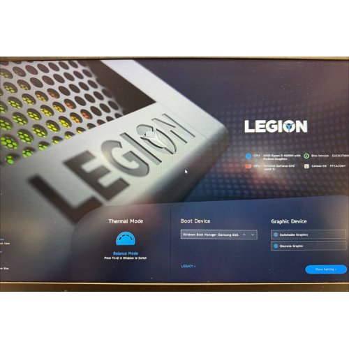Ноутбук Lenovo Legion 5 15ARH05 (82B500DCRA) Phantom Black (Відновлено продавцем, 855639) купити в Україні: Київ, Львів, Хмельницький, Тернопіль, Івано-Франківськ | Низька ціна, відгуки, характеристики від TELEMART фото
