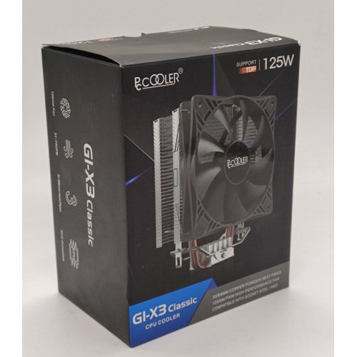 Кулер PCCooler GI-X3 (Відновлено продавцем, 855659) купити в Україні: Київ, Львів, Хмельницький, Тернопіль, Івано-Франківськ | Перевірка сумісності, низька ціна, відгуки, характеристики від TELEMART фото