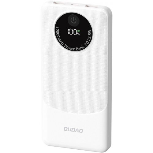 Powerbank Dudao K12 10000mAh 22.5W (6976625333875) White купити в Україні: Київ, Львів, Хмельницький, Тернопіль, Івано-Франківськ | Низька ціна, відгуки, характеристики від TELEMART фото