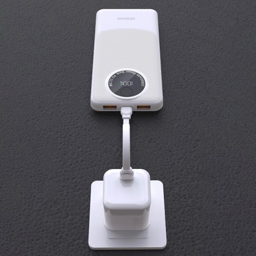 Powerbank Dudao K12 10000mAh 22.5W (6976625333875) White купити в Україні: Київ, Львів, Хмельницький, Тернопіль, Івано-Франківськ | Низька ціна, відгуки, характеристики від TELEMART фото