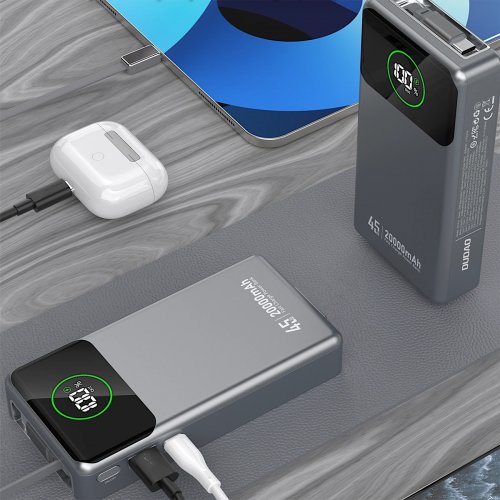 Powerbank Dudao K31 Pro 20000mAh 45W (6977196682010) Gray купити в Україні: Київ, Львів, Хмельницький, Тернопіль, Івано-Франківськ | Низька ціна, відгуки, характеристики від TELEMART фото