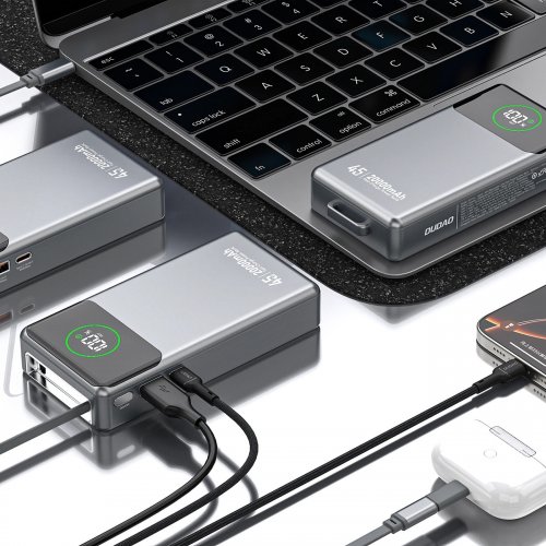 Powerbank Dudao K31 Pro 20000mAh 45W (6977196682010) Gray купити в Україні: Київ, Львів, Хмельницький, Тернопіль, Івано-Франківськ | Низька ціна, відгуки, характеристики від TELEMART фото