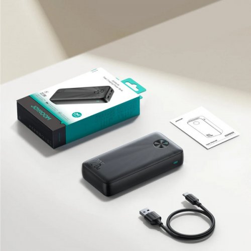 Powerbank JOYROOM 20000mAh 22.5W (JR-PBF16) Black купити в Україні: Київ, Львів, Хмельницький, Тернопіль, Івано-Франківськ | Низька ціна, відгуки, характеристики від TELEMART фото
