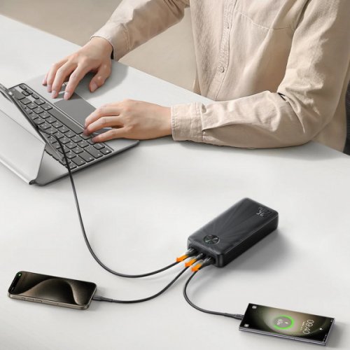 Powerbank JOYROOM 20000mAh 22.5W (JR-PBF16) Black купити в Україні: Київ, Львів, Хмельницький, Тернопіль, Івано-Франківськ | Низька ціна, відгуки, характеристики від TELEMART фото