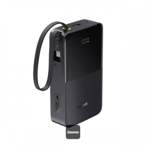 Powerbank Baseus EnerFill FC51 Bipow2 Pro 20000mAh 22.5W with Built-In USB Type-C (E0027701) Black купить в Украине: Киев, Днепр, Харьков, Одесса  | Низкая цена, отзывы, характеристики от TELEMART фото