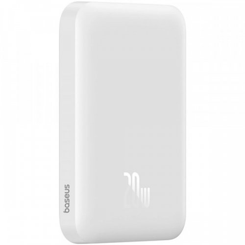Powerbank Baseus Mini Air 6000mAh 20W Magnetic Wireless (6932172641429) White купити в Україні: Київ, Львів, Хмельницький, Тернопіль, Івано-Франківськ | Низька ціна, відгуки, характеристики від TELEMART фото