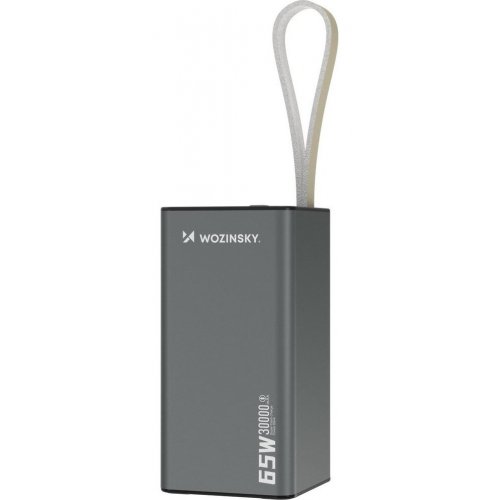 Powerbank Wozinsky K65+ 30000mAh 65W (5907769364457) Gray купити в Україні: Київ, Львів, Хмельницький, Тернопіль, Івано-Франківськ | Низька ціна, відгуки, характеристики від TELEMART фото