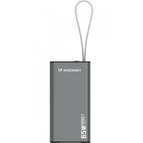 Powerbank Wozinsky K65+ 30000mAh 65W (5907769364457) Gray купити в Україні: Київ, Львів, Хмельницький, Тернопіль, Івано-Франківськ | Низька ціна, відгуки, характеристики від TELEMART фото