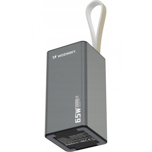 Powerbank Wozinsky K65+ 30000mAh 65W (5907769364457) Gray купити в Україні: Київ, Львів, Хмельницький, Тернопіль, Івано-Франківськ | Низька ціна, відгуки, характеристики від TELEMART фото