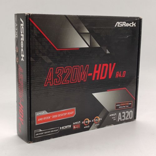 Материнська плата AsRock A320M-HDV R4.0 (sAM4, AMD A320) (Відновлено продавцем, 855700) купити в Україні: Київ, Львів, Хмельницький, Тернопіль, Івано-Франківськ | Перевірка сумісності, низька ціна, відгуки, характеристики від TELEMART фото