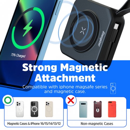 Powerbank Energizer 10000mAh 20W (QM10001AC) Black купити в Україні: Київ, Львів, Хмельницький, Тернопіль, Івано-Франківськ | Низька ціна, відгуки, характеристики від TELEMART фото