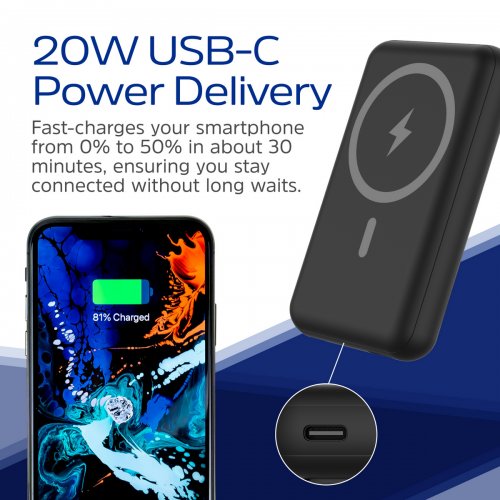 Powerbank Energizer 10000mAh 22.5W (QM10002PQ) Black купити в Україні: Київ, Львів, Хмельницький, Тернопіль, Івано-Франківськ | Низька ціна, відгуки, характеристики від TELEMART фото