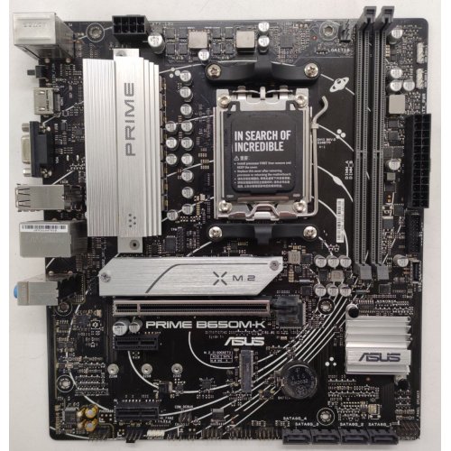 Материнская плата Asus PRIME B650M-K (sAM5, AMD B650) (Восстановлено продавцом, 855707) купить в Украине: Киев, Днепр, Харьков, Одесса  | Проверка совместимости, низкая цена, отзывы, характеристики от TELEMART фото