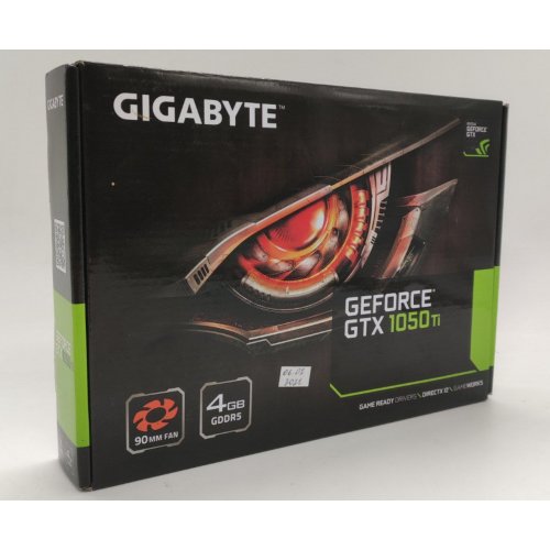 Відеокарта Gigabyte GeForce GTX 1050 Ti D5 4096MB (GV-N105TD5-4GD) (Відновлено продавцем, 855708) купити в Україні: Київ, Львів, Хмельницький, Тернопіль, Івано-Франківськ | Перевірка сумісності, низька ціна, відгуки, характеристики від TELEMART фото