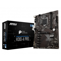 Материнська плата MSI H310-A PRO (s1151-V2, Intel H310)